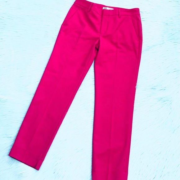 ZARA BASIC PANTS IN FUCHSIA COLOR - Picture 6 of 12